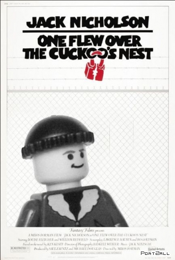 Постеры к кинофильмам с использованием Lego