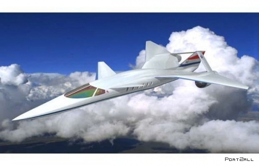 Сверхзвуковой самолет под названием Quiet Supersonic Transport (QSST).