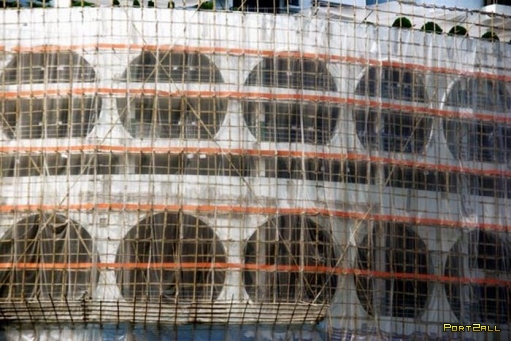Как строят в Гонг-Конге или строительные леса
