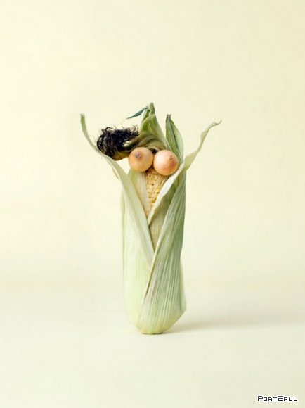 Скульптуры из овощей от Carl Kleiner